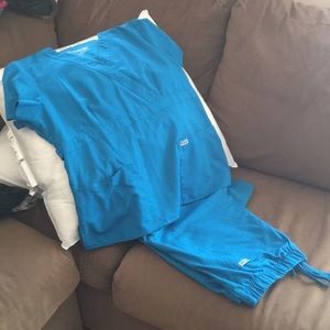 Grey’s Anatomy scrub set galaxy blue